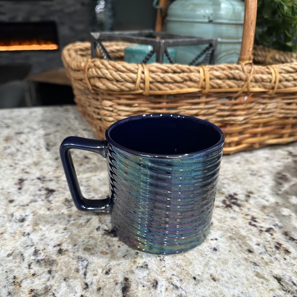 Starbucks, Coffee Mug Luster Swirl Iridescent Rainbow 12oz Blue - Picture 4 of 9